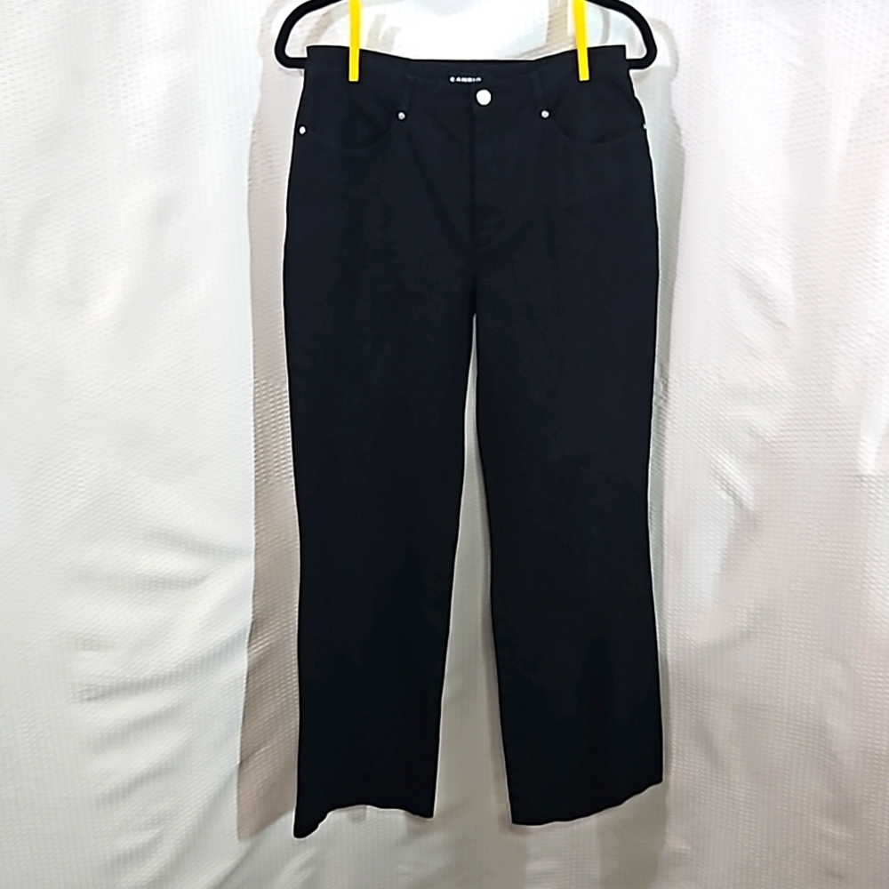 Cambio Women's Black High Waisted Bootcut Jeans Size 12